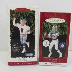 Hallmark Keepsake Ornaments Collector's Series Team NFL Lot of 2 Read